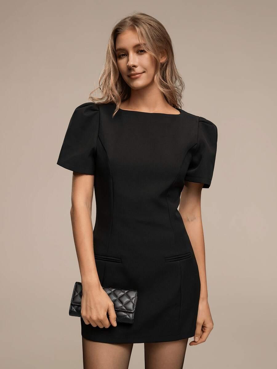 czarna mini sukienka 