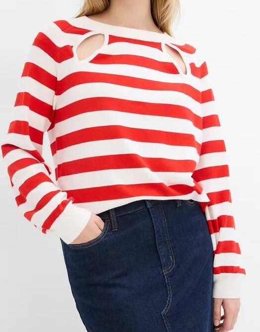 SWETER Z DZIANINY