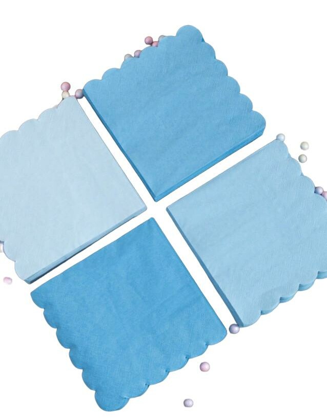 niebieskie serwetki 100-pack