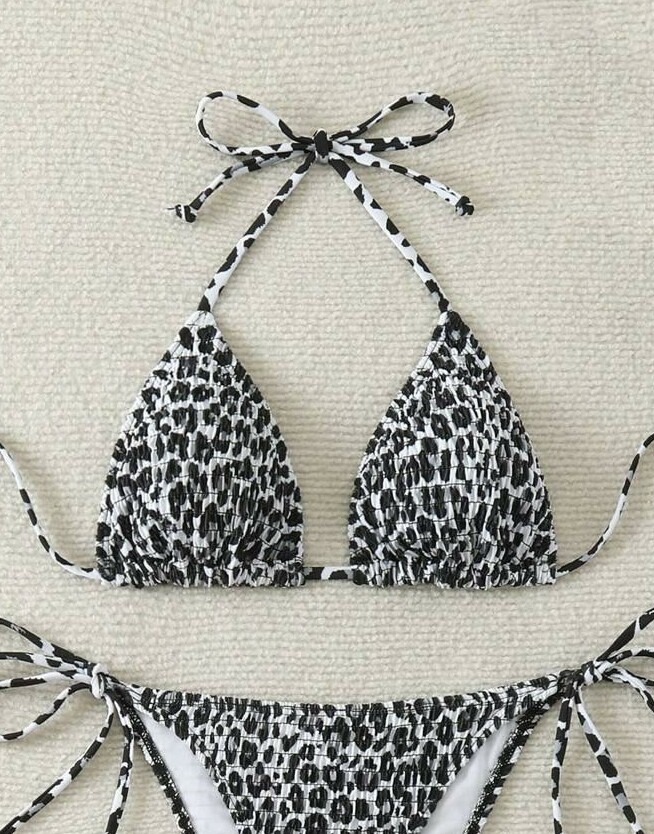 GÓRA OD BIKINI print marszczenia