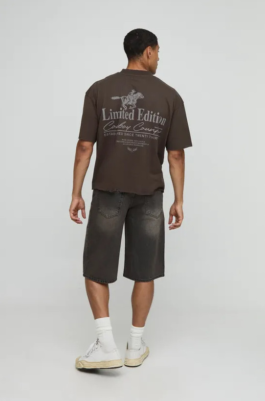 SZARE SPODENKI JEANS