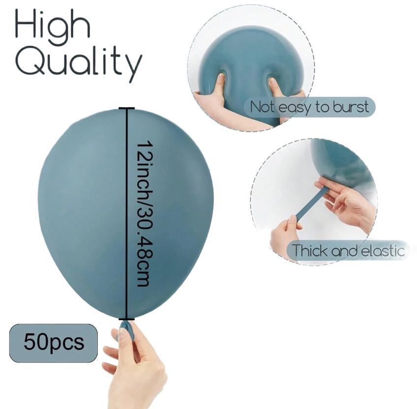 granatowe balony 50szt