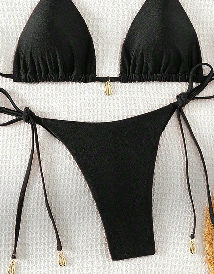 czarny dół od bikini