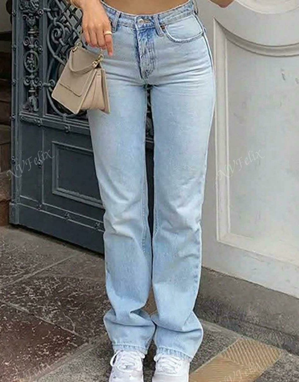 SPODNIE JEANS PROSTA NOGAWKA