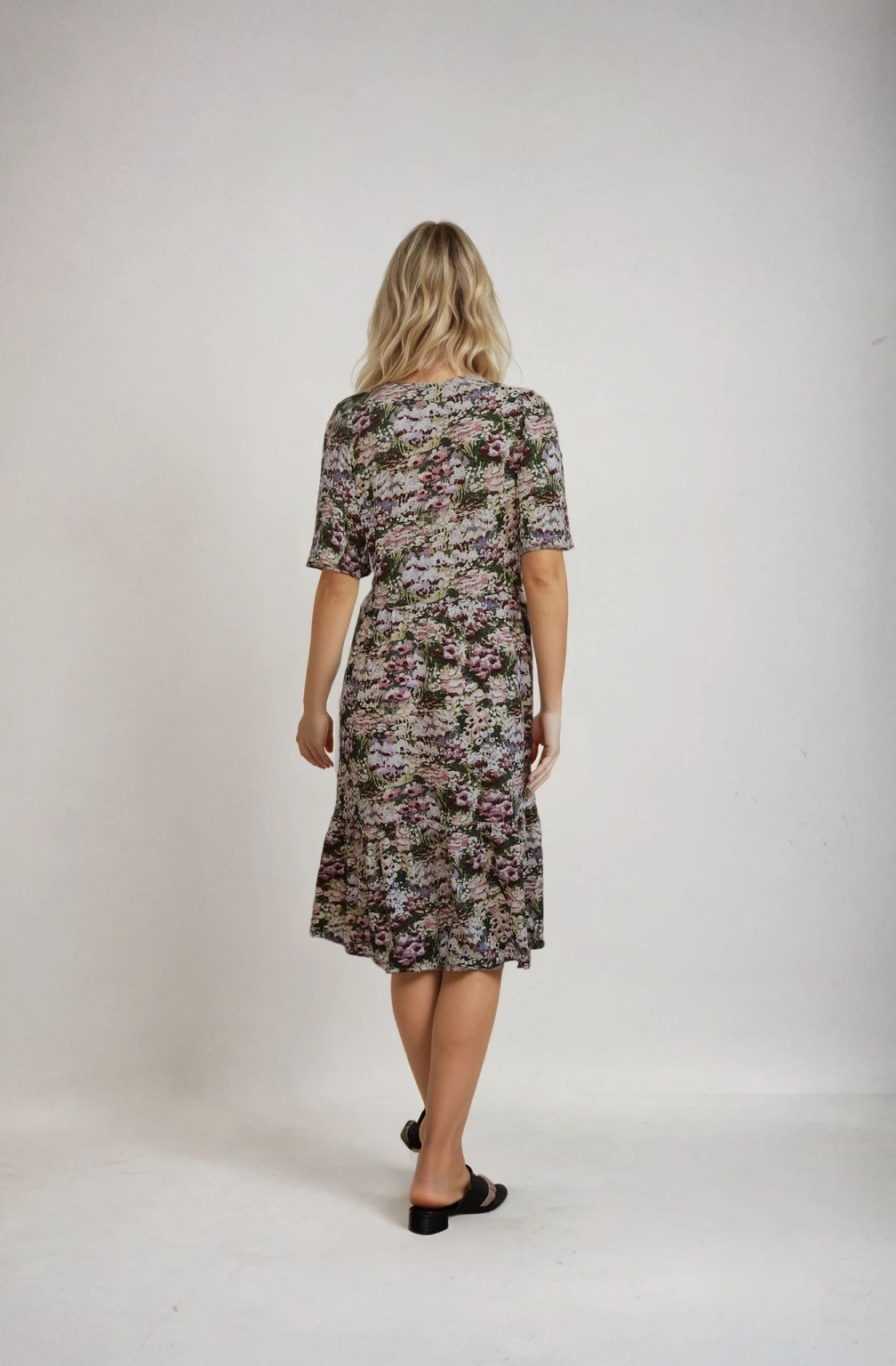 sukienka krótki rękaw print