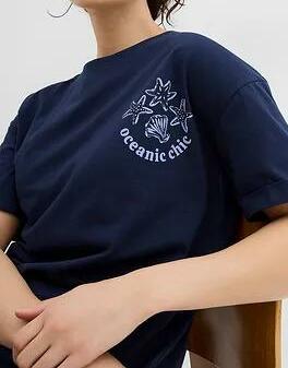 T-SHIRT DAMSKI BAWEŁNIANY Z NADRUKIEM 