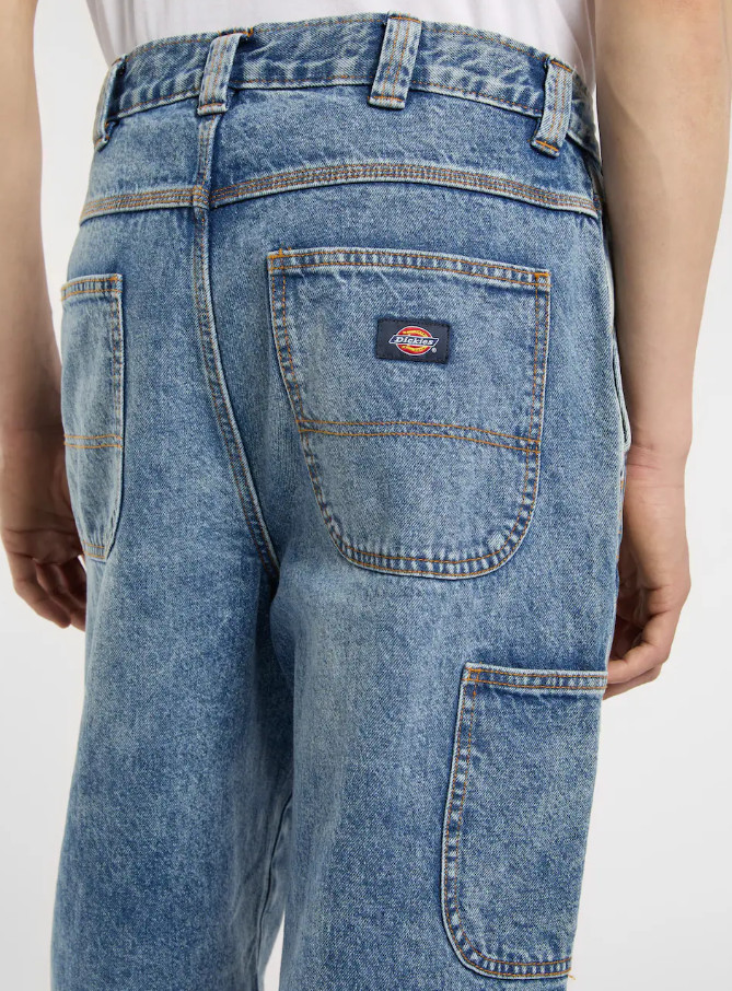 NIEBIESKIE SPODNIE BAGGY JEANS