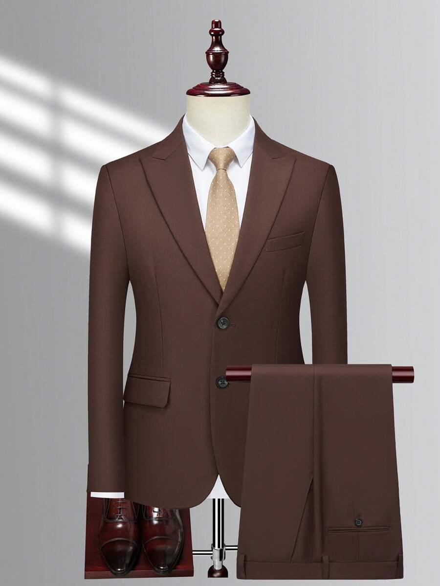 BRĄZOWE ELEGANCKIE SPODNIE 