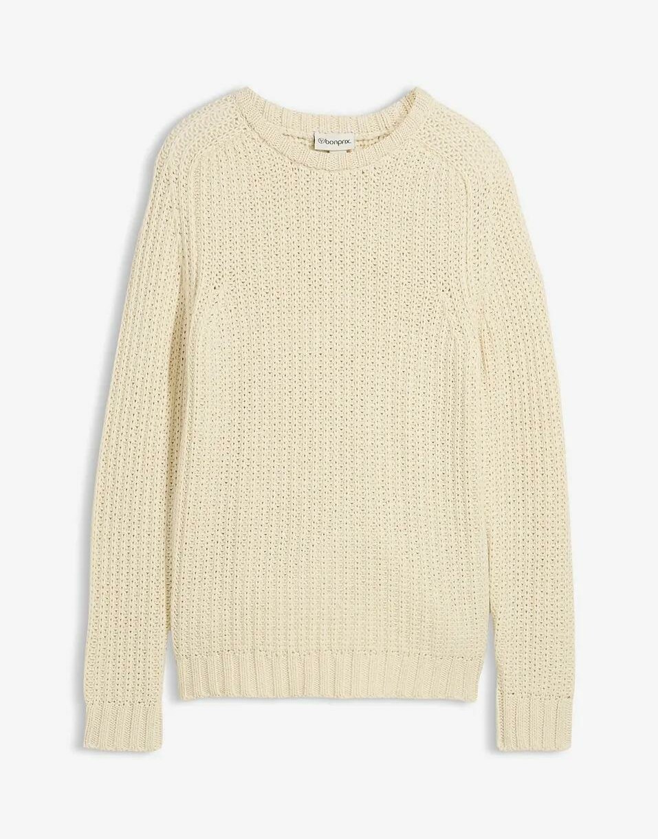 SWETER MĘSKI BAWEŁNIANY BEZ KAPTURA