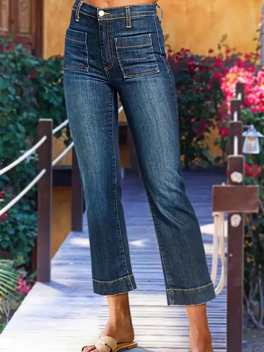NIEBIESKIE SPODNIE JEANS