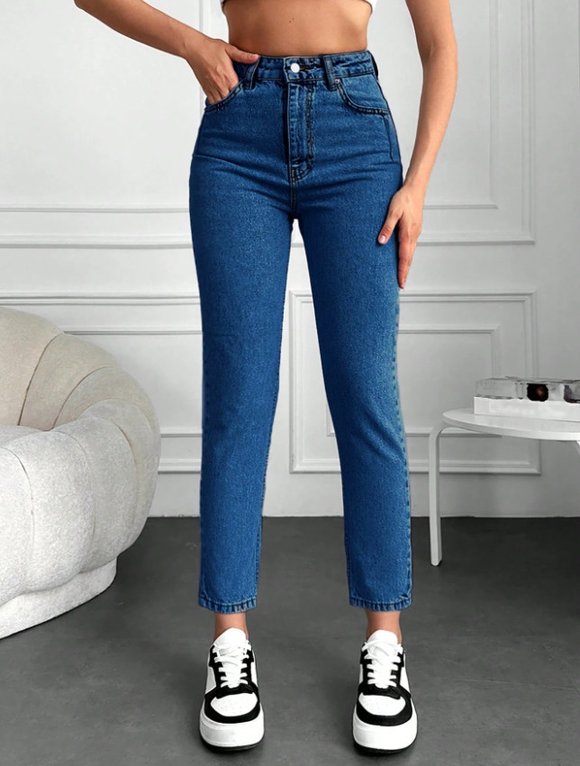 NIEBIESKIE JEANSY RURKI