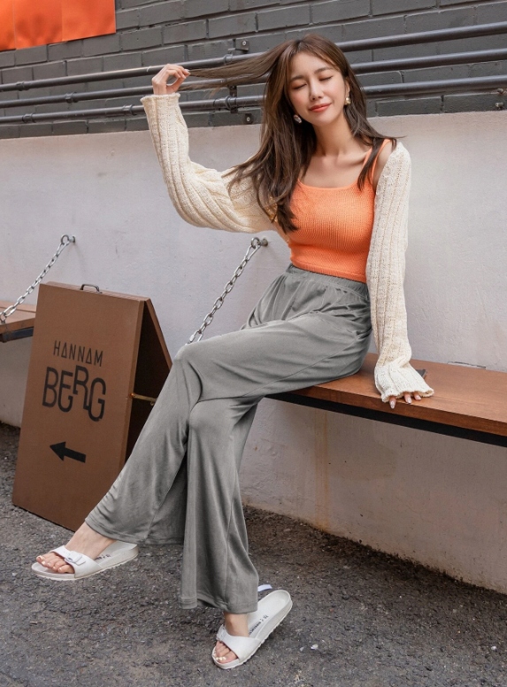szare spodnie casual