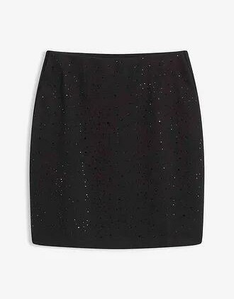 SPÓDNICA MINI WISKOZA PROSTA 