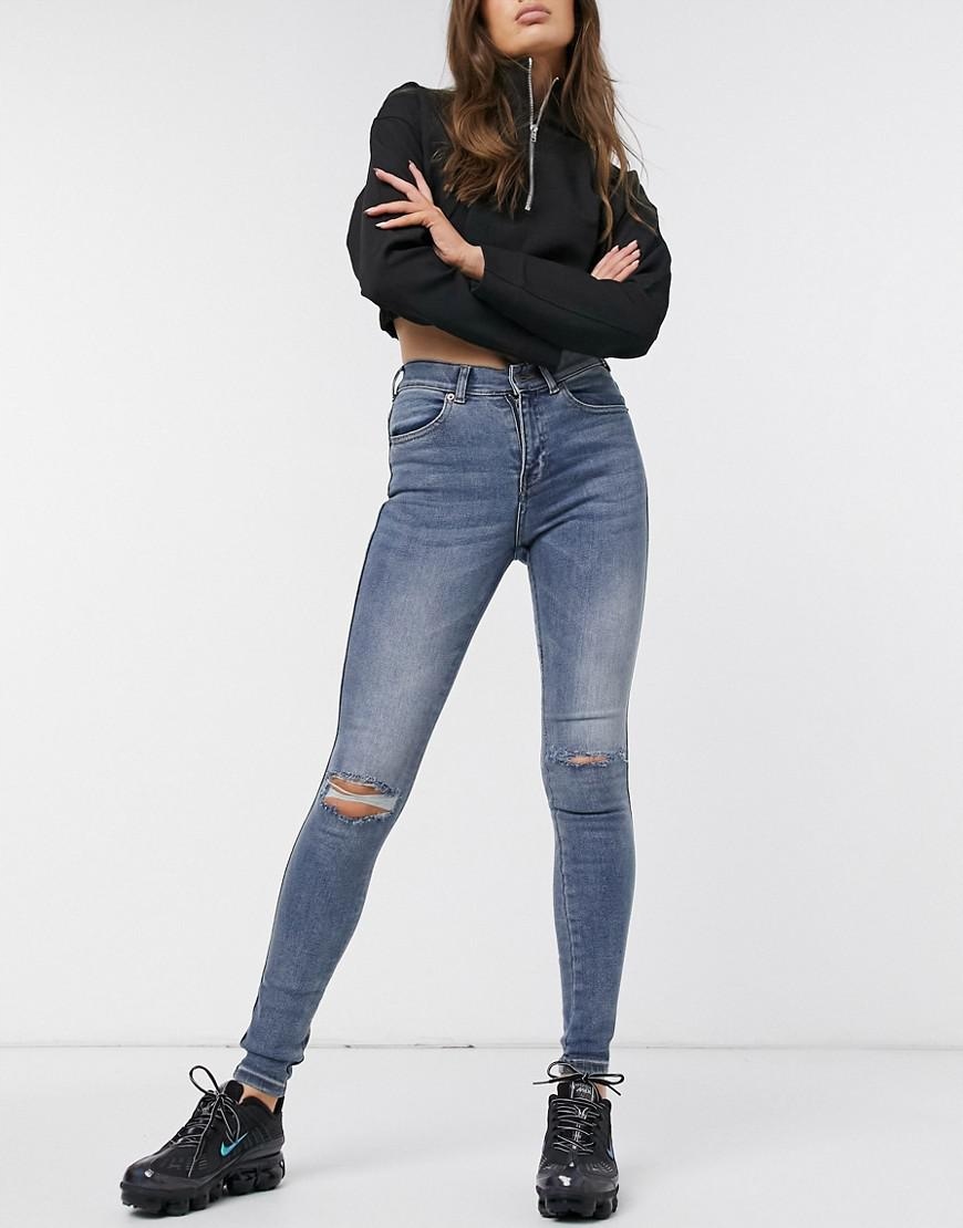NIEBIESKIE SPODNIE JEANS