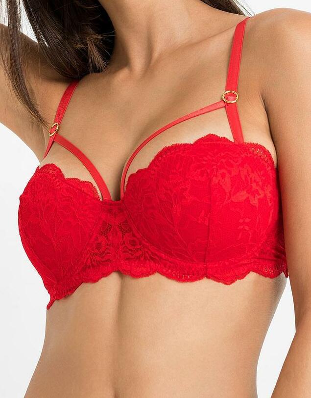 BIUSTONOSZ DAMSKI PLUS SIZE Z ZAPIĘCIEM Z TYŁU