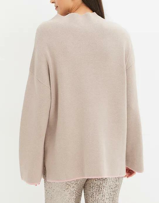 SWETER DWUSTRONNY Z DZIANINY