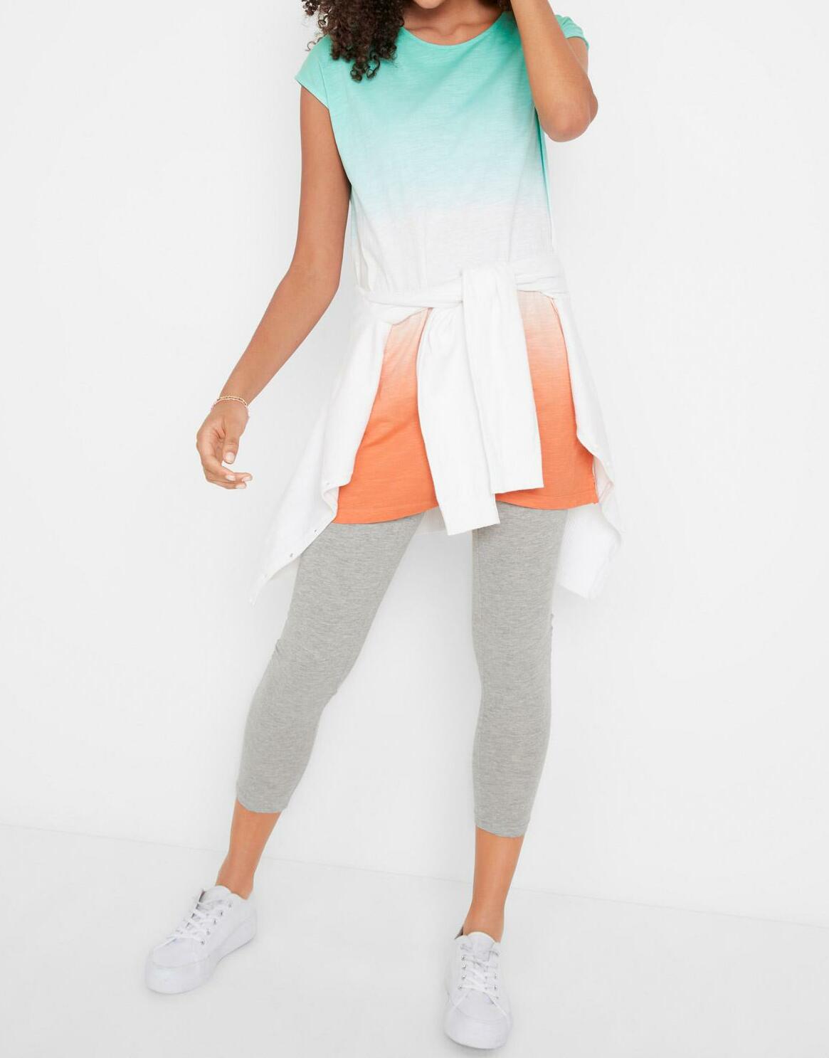 BAWEŁNIANY T-SHIRT OMBRE 