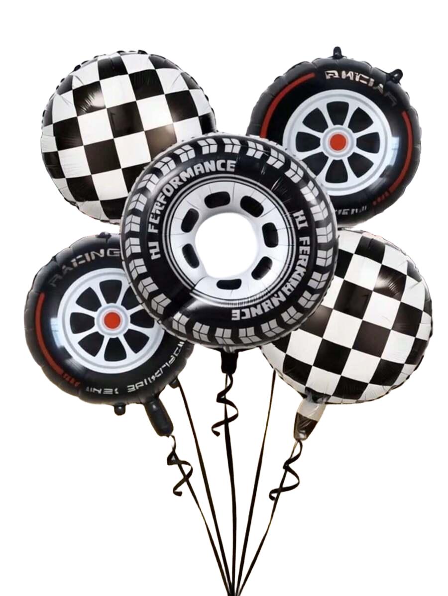 balony z motywem opon 5szt