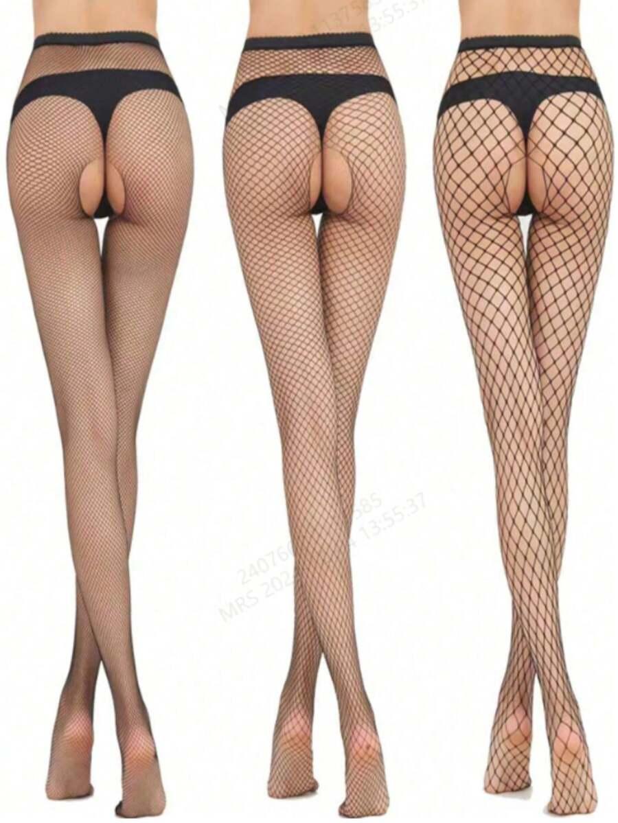 czarne kabaretki 3-pack