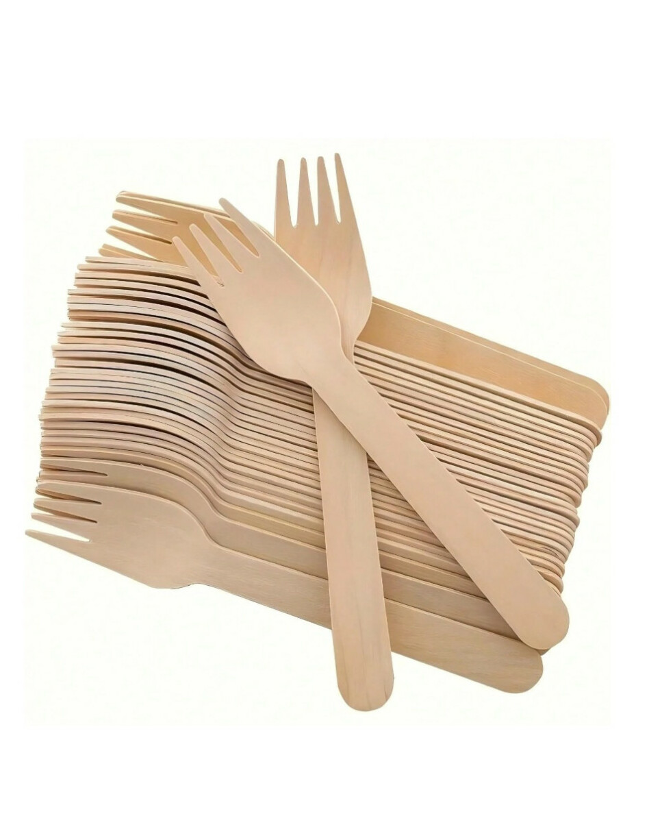drewniany widelec 10-pack