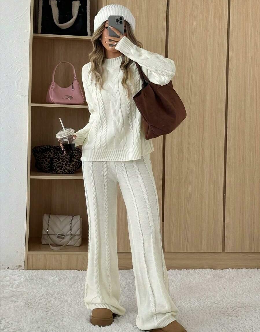 KOMPLET SWETER SPODNIE