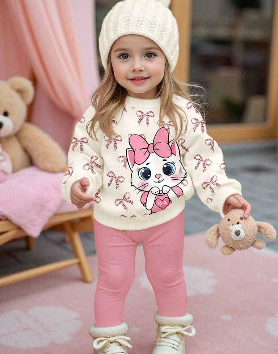 komplet bluza legginsy nadruk 
