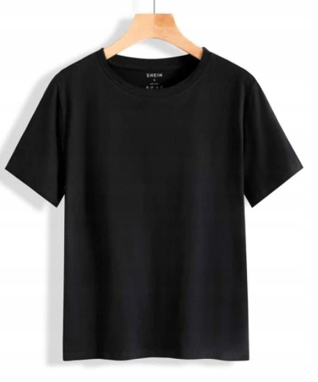 klasyczny t-shirt okrągły dekolt 