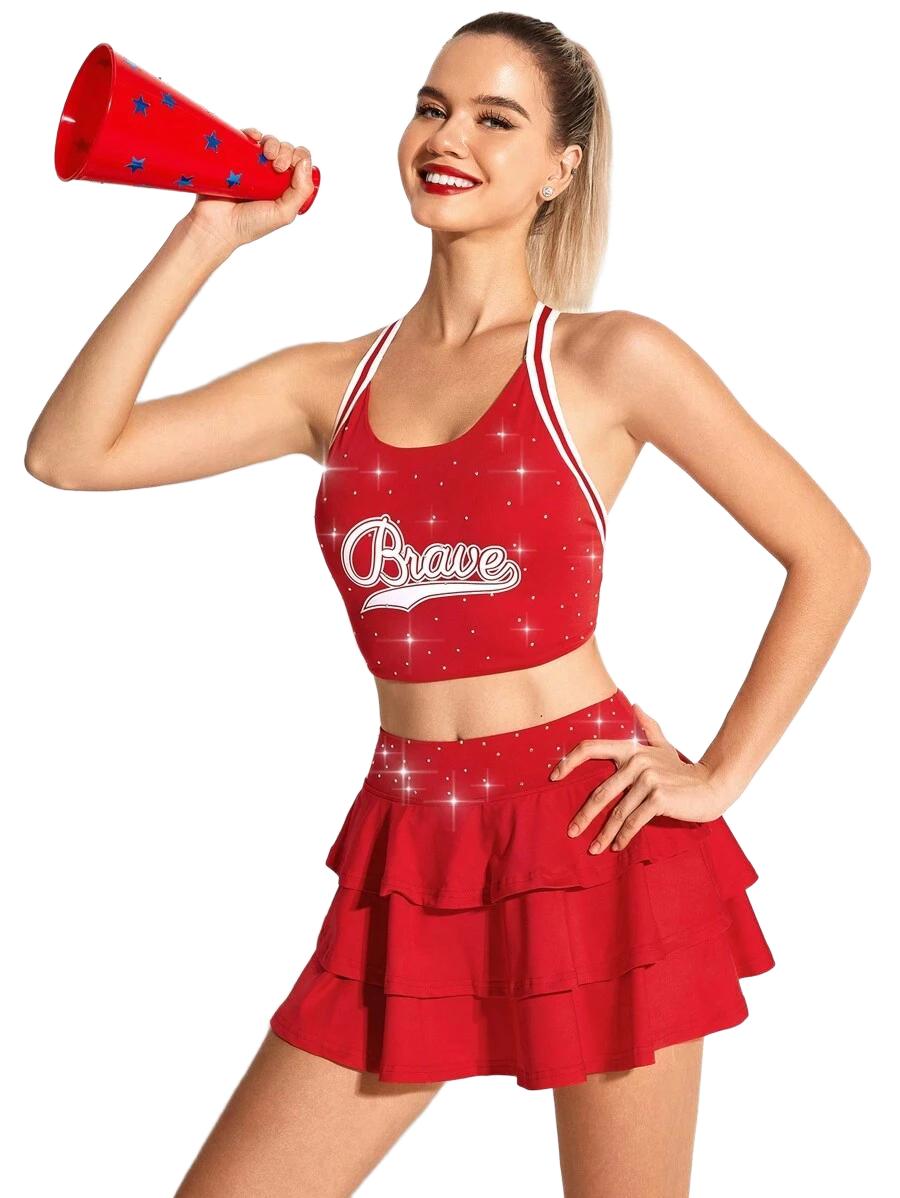 KOMPLETY W STYLU CHEERLEADERKI 