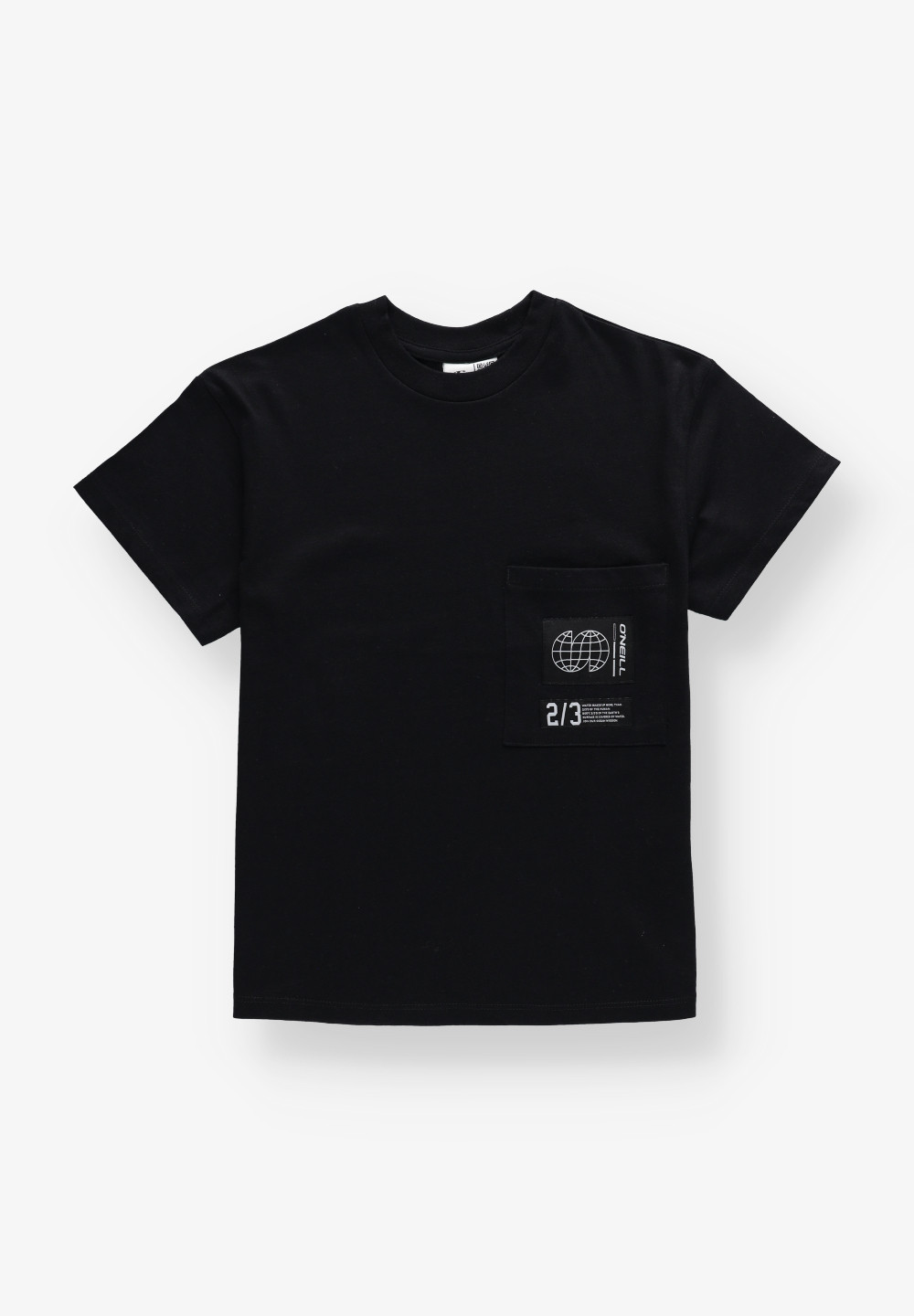 CZARNY T-SHIRT NADRUK 3850020-19010