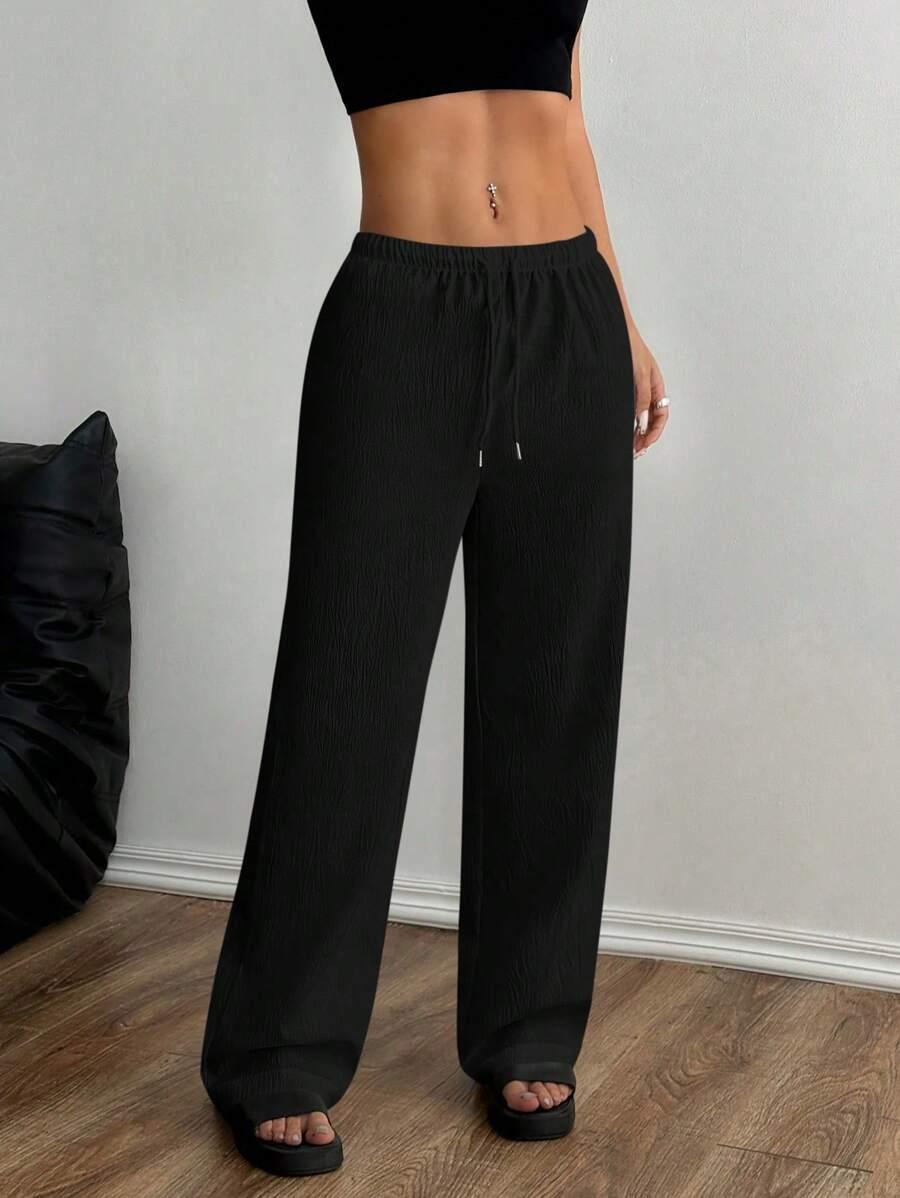 CZARNE SPODNIE CASUAL