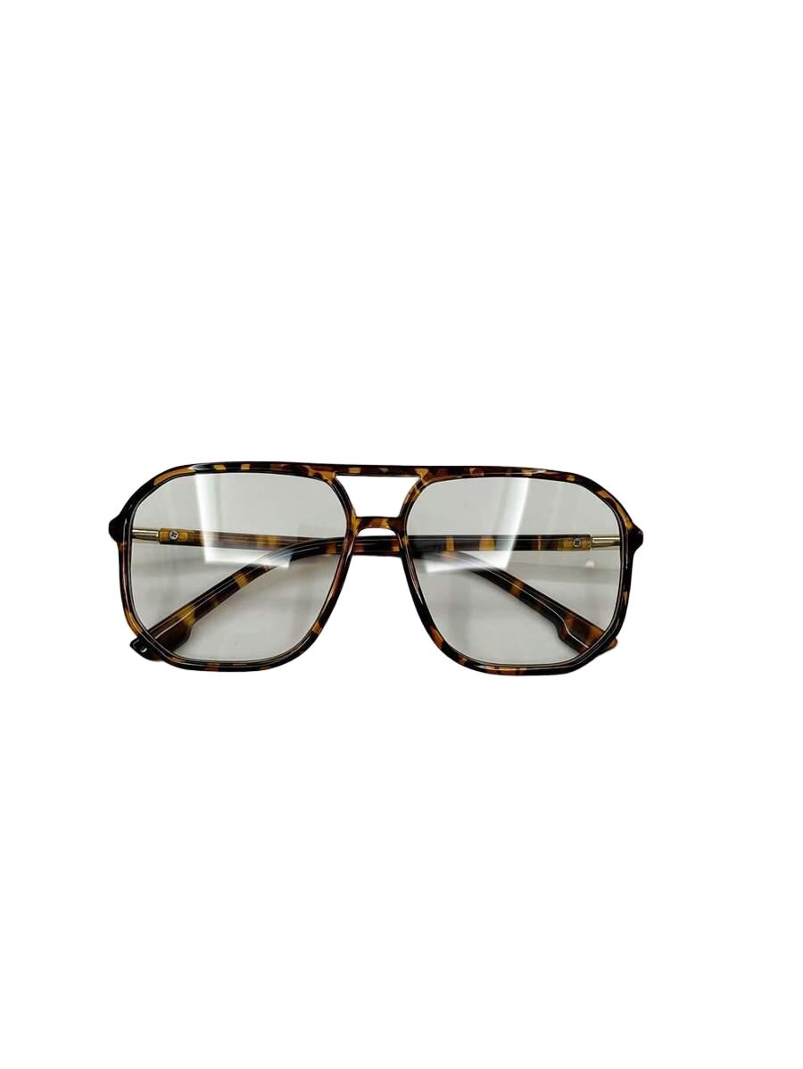 okulary zerówki animal print