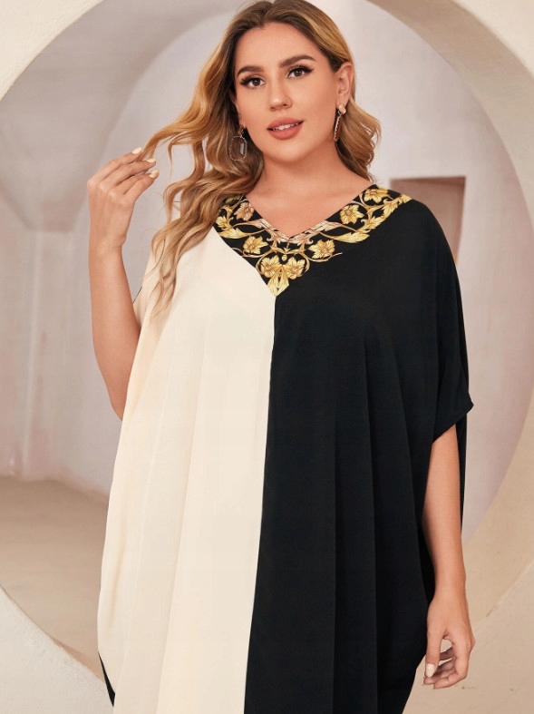MAXI SUKIENKA V NECK 