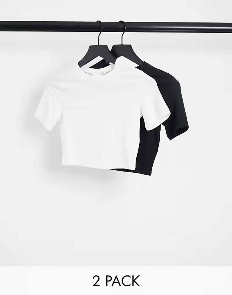 GŁADKI CROP TOP 2-PACK