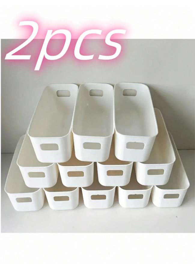 białe PUDEŁKO DO PRZECHOWYWANIA 2-pack