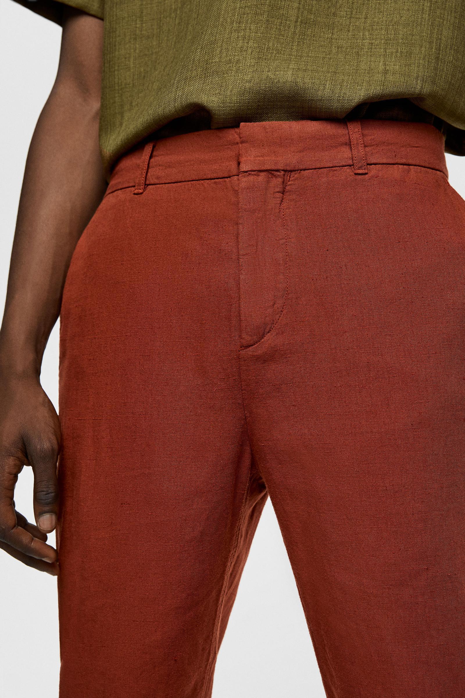 LNIANE SPODNIE CHINOS