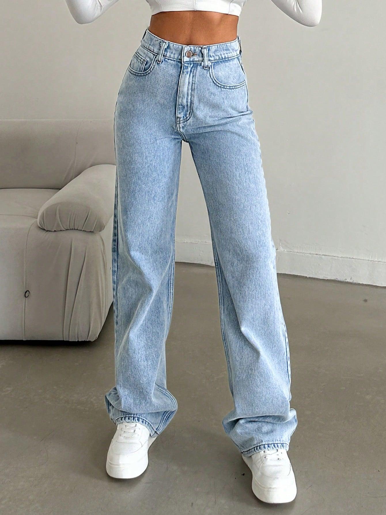 SPODNIE JEANS KIESZENIE ZAMEK 