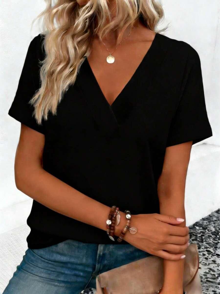 czarna bluzka cross back paski