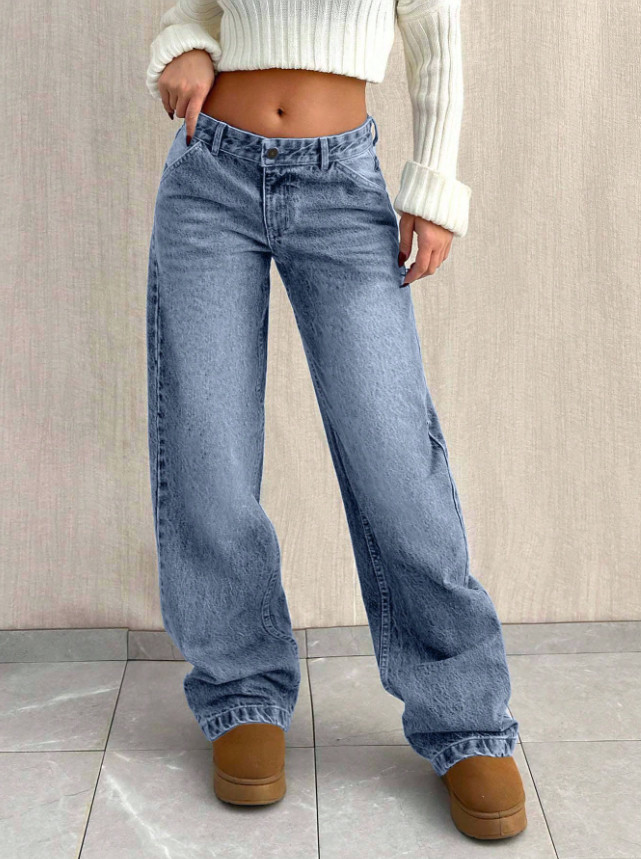 SPODNIE JEANS SZEROKIE NOGAWKI