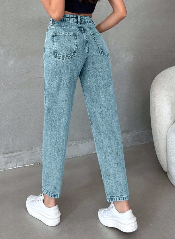 NIEBIESKIE SPODNIE JEANS