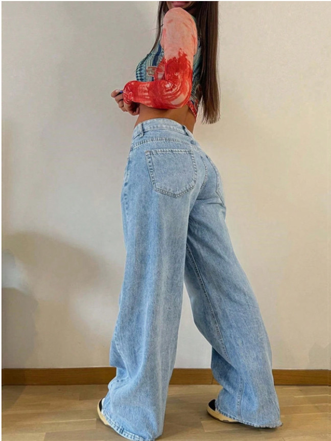 NIEBIESKIE SPODNIE JEANS