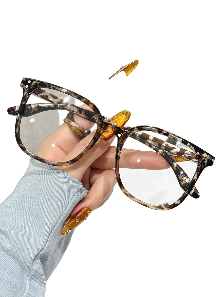 okulary zerówki animal print