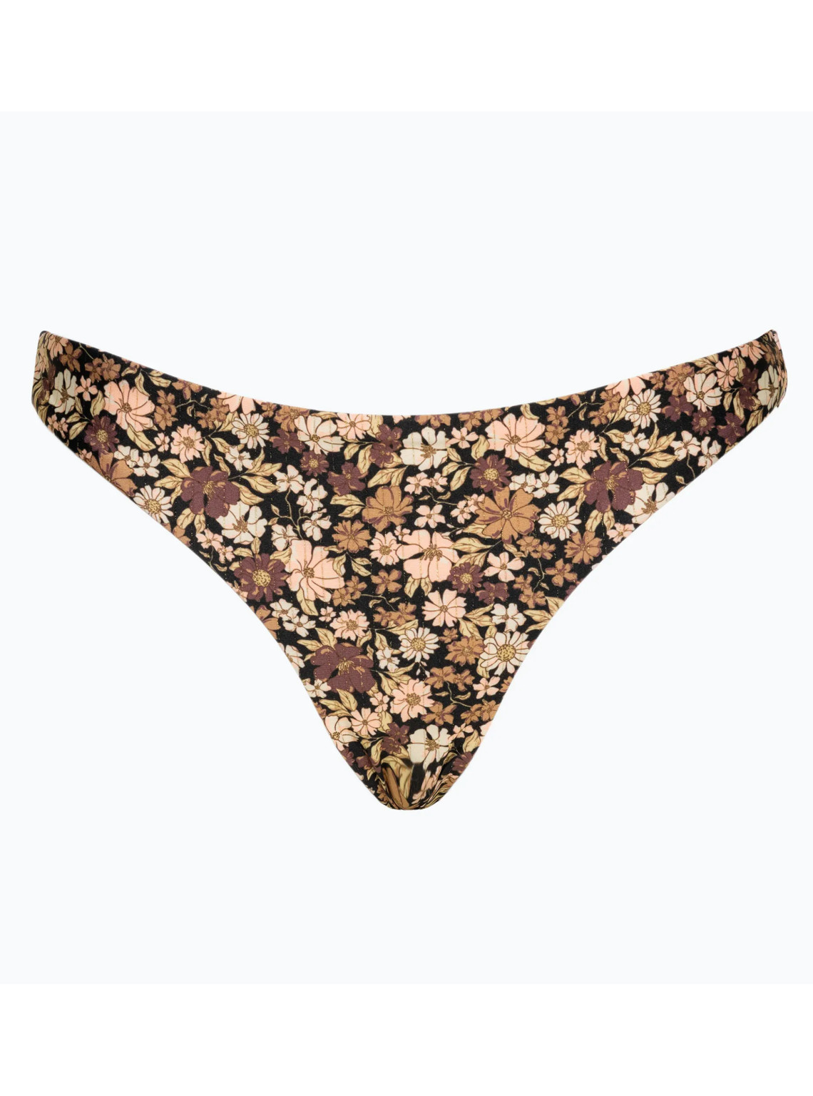 DÓŁ OD BIKINI PRINT KWIATY POŁYSK 