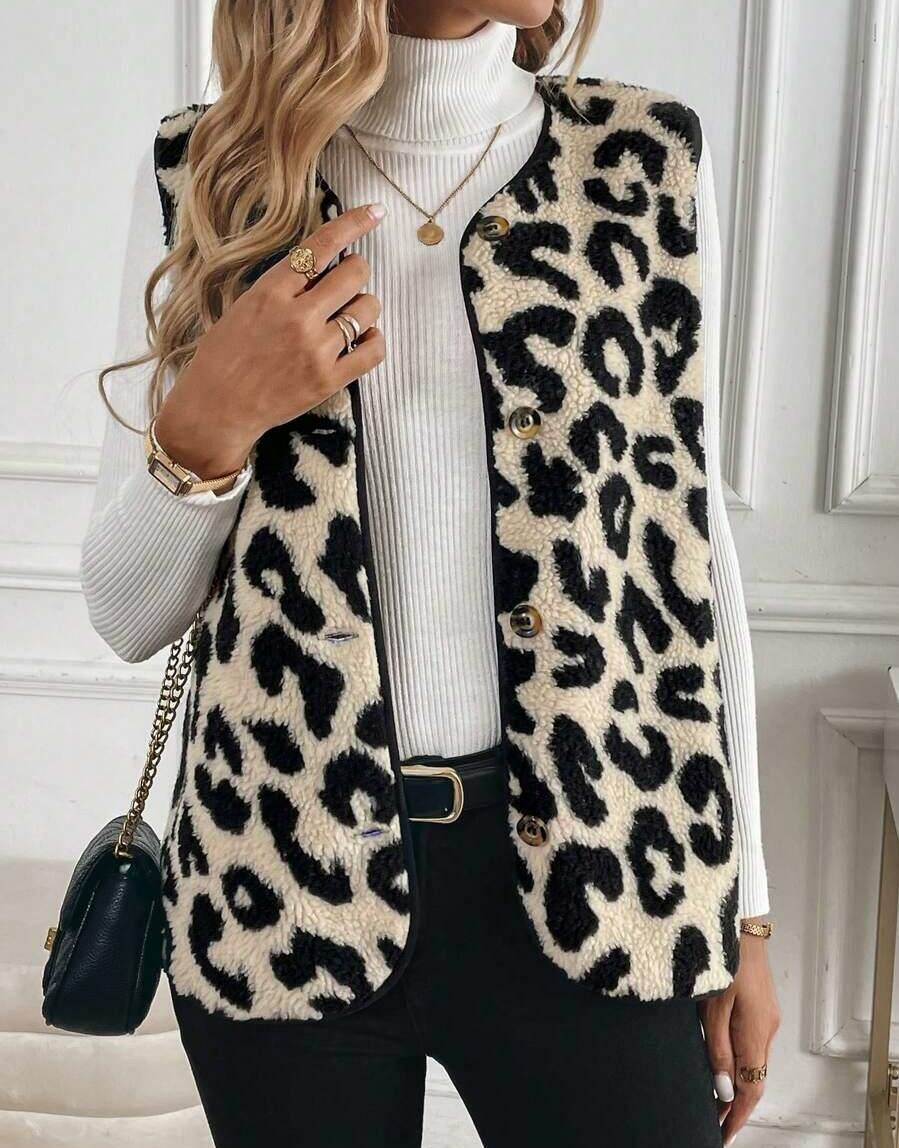 KAMIZELKA MIŚ ANIMAL PRINT