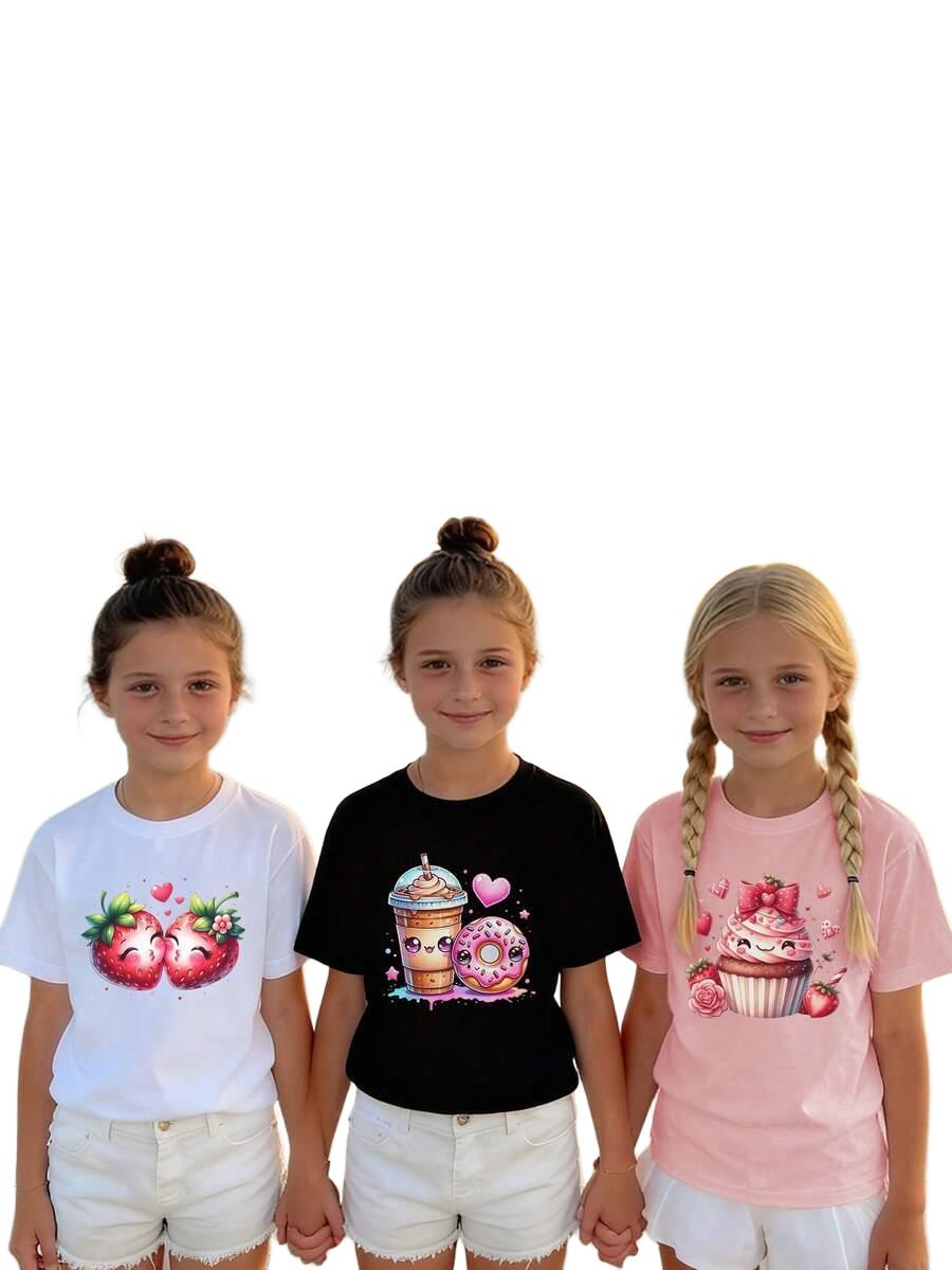 t-shirt nadruk 3-pack