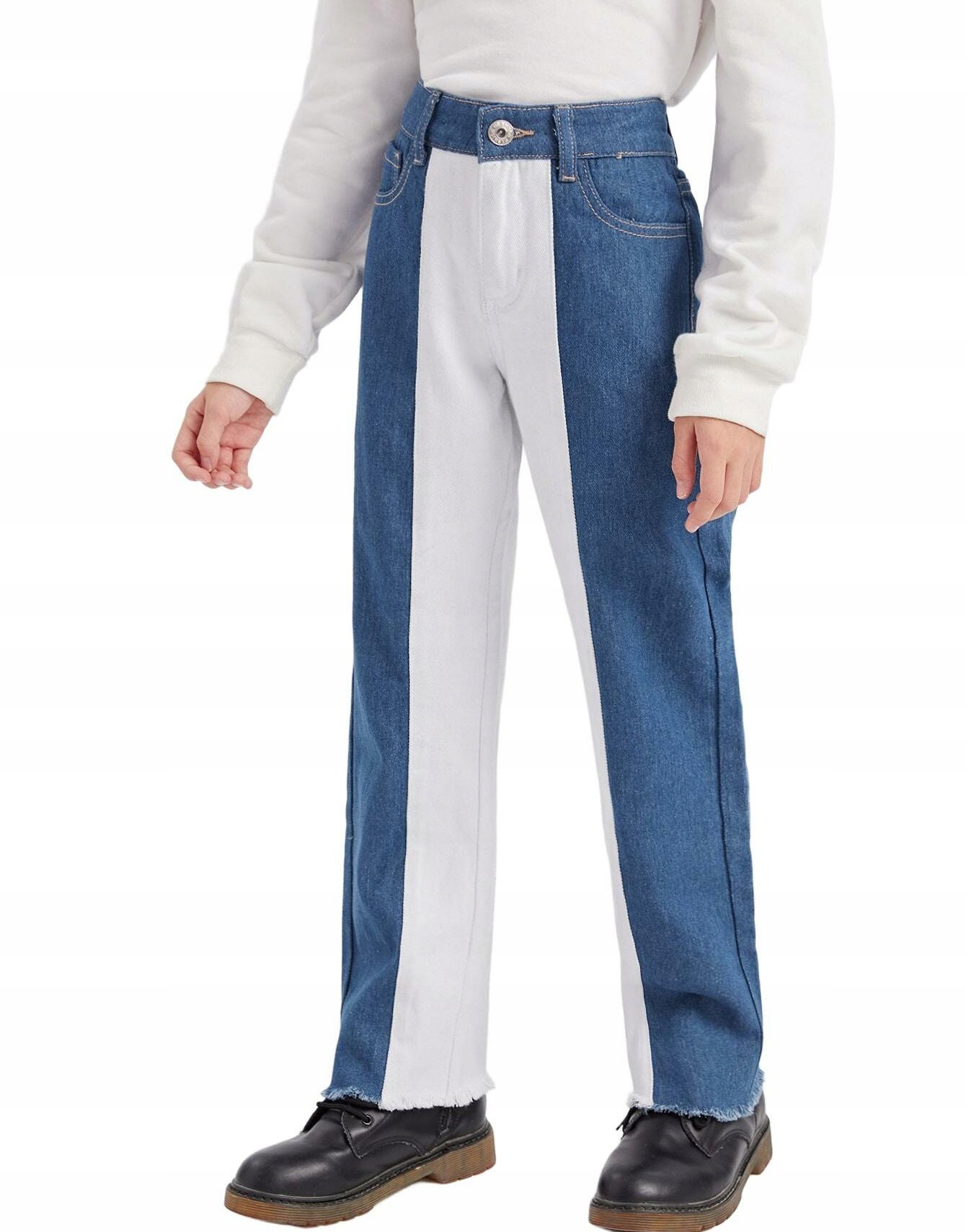 SPODNIE JEANS WYSOKI STAN