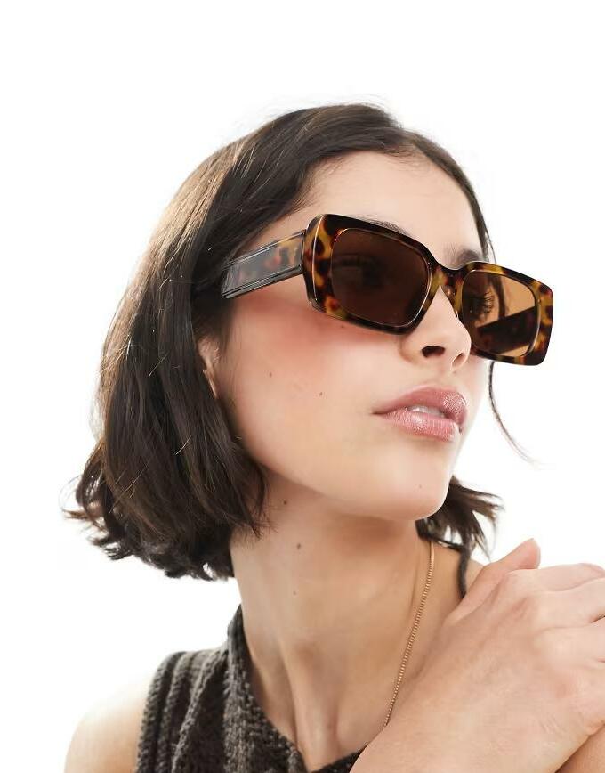 BRĄZOWE OKULARY PRZECIWSŁONECZNE ANIMAL PRINT