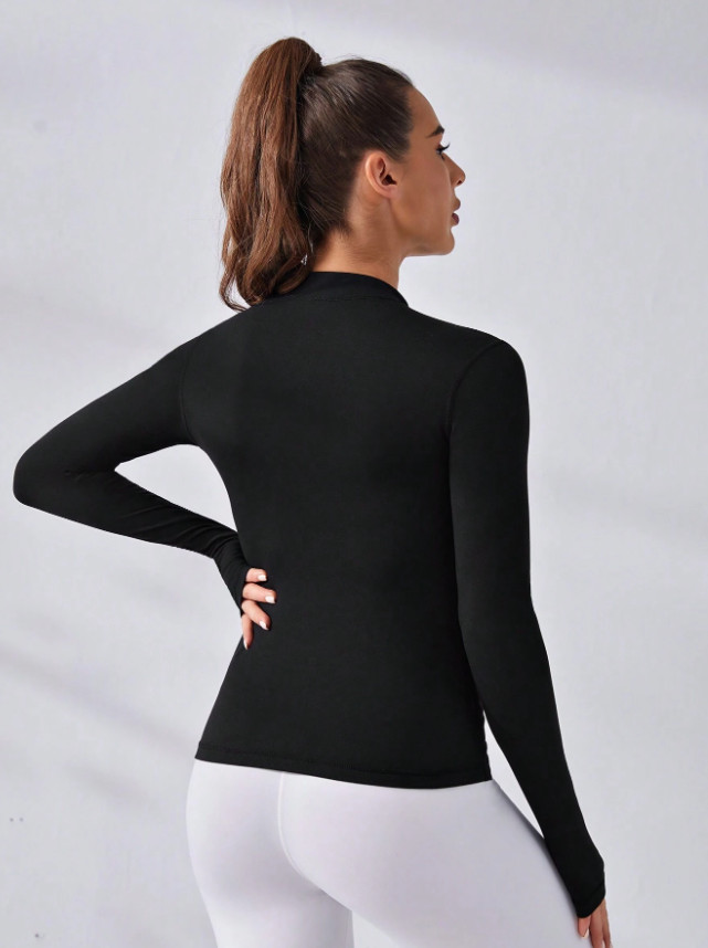 CZARNA ROZPINANA SPORTOWA BLUZA