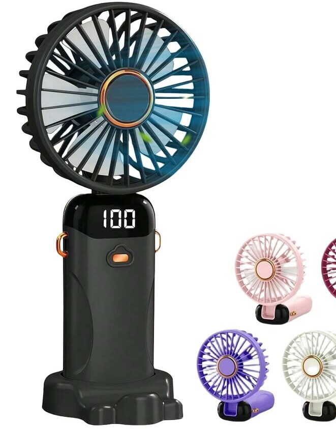 czarny mini wentylator