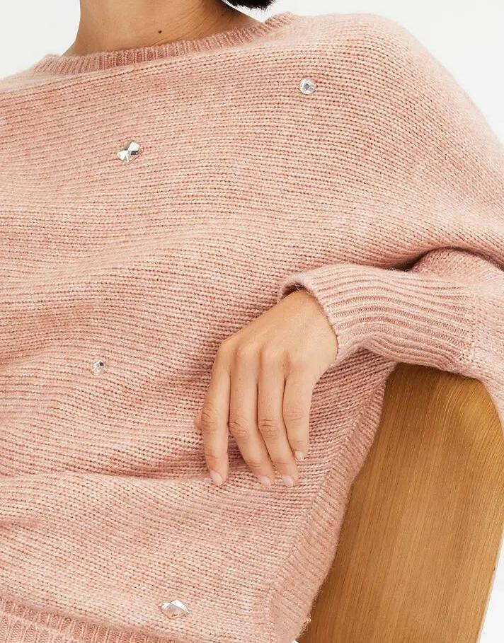 SWETER DAMSKI CYRKONIAMI 