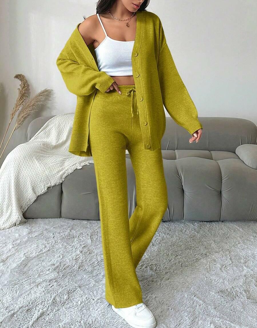 SWETER SPODNIE KOMPLET